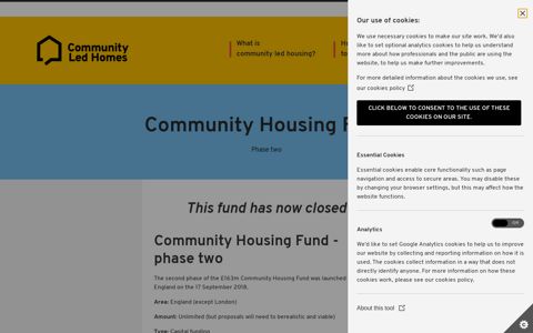 Community Housing Fund phase two | Community Led Homes