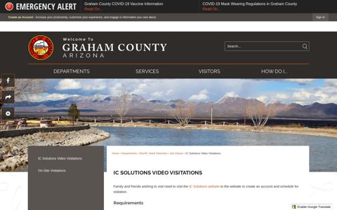 IC Solutions Video Visitations | Graham County, AZ