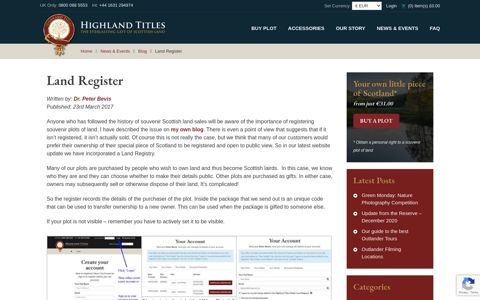 Land Register - Highland Titles