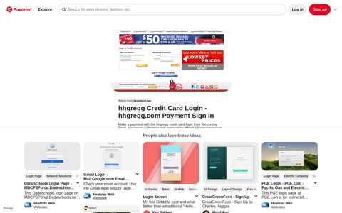 hhgregg Credit Card Login - hhgregg.com Payment Sign In - Pinterest