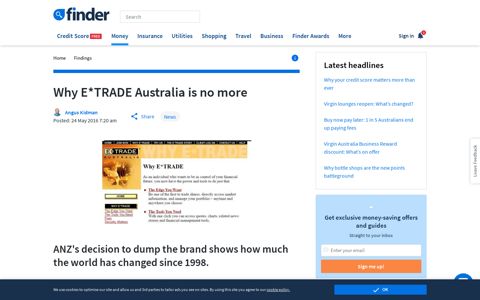 Why E*TRADE Australia is no more - finder.com.au