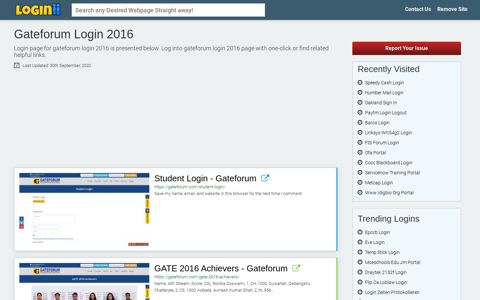 Gateforum Login 2016 - Loginii.com