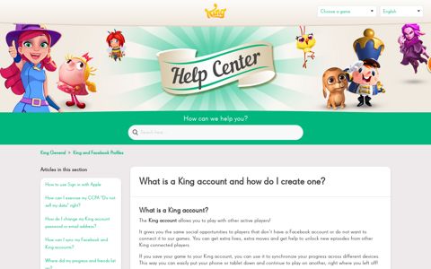 What is a King account and how do I create one? – King General