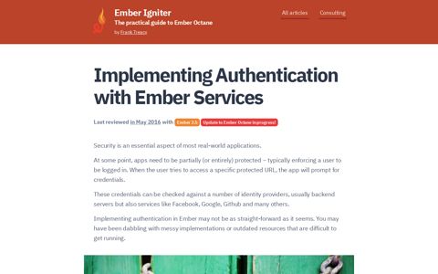 Implementing Authentication with Ember Services - Ember ...