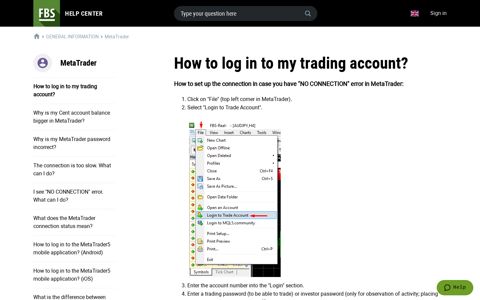 How to log in to my trading account? – FBS