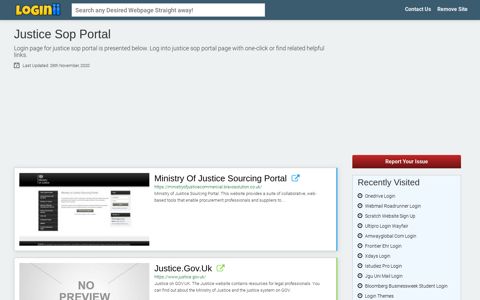 Justice Sop Portal - Loginii.com