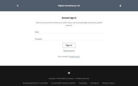 Login | HighQ Consultancy