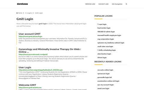 Gmit Login ❤️ One Click Access - iLoveLogin