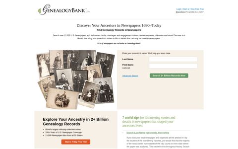 Special Offer from GenealogyBank