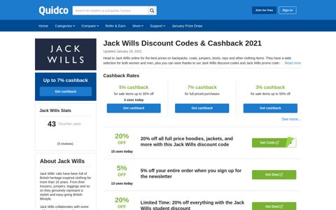 Jack Wills Discount Codes & Cashback | Save 5% Off In ...