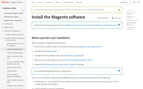 Install the Magento software | Magento 2 Developer ...