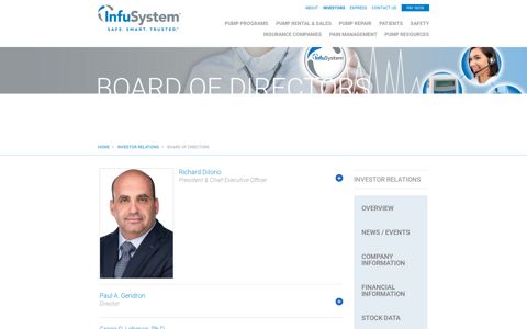 Board of Directors :: InfuSystem Holdings, Inc. (INFU)