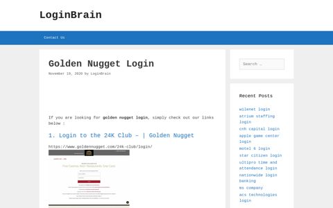 Golden Nugget Login To The 24K Club - | Golden Nugget