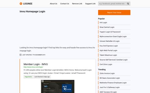 Imvu Homepage Login