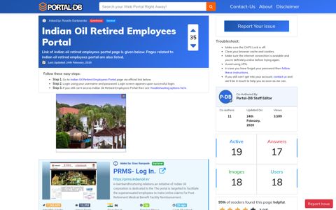 Indian Oil Retired Employees Portal