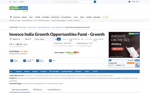 Invesco India Growth Opportunities Fund | Invesco Mutual Fund