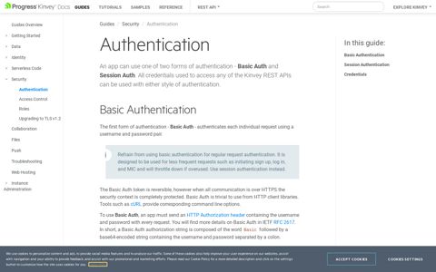 Authentication | REST API | Kinvey - Kinvey DevCenter