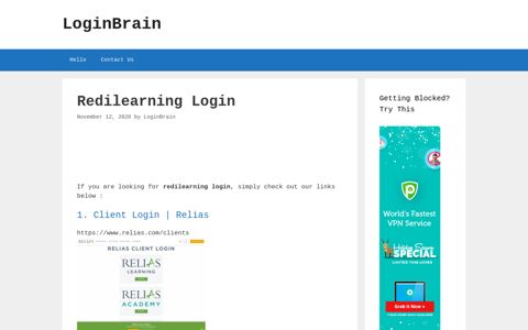 Redilearning Client Login | Relias - LoginBrain