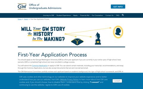 First-Year Application Process - GW Undergraduate Admissions