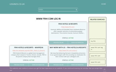 www frhi com log in - General Information about Login