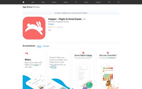 ‎Hopper - Flight & Hotel Deals on the App Store