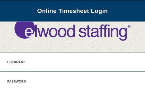 Elwood Staffing | Mobile Timesheet