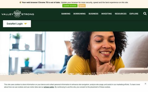 DataNet Online Banking | Valley Strong Credit Union