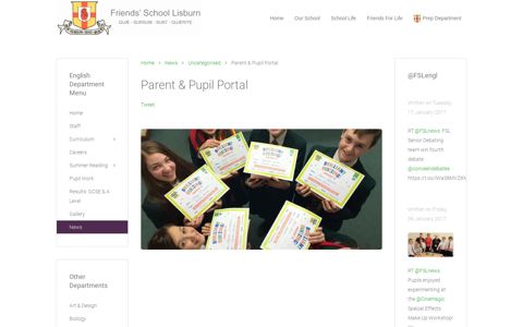 Parent & Pupil Portal - Friends' School Lisburn