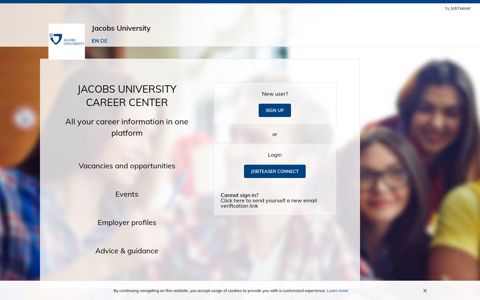 Sign in to CAREER CENTER