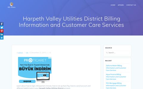 Harpeth Valley Utilities District Billing Information and ...