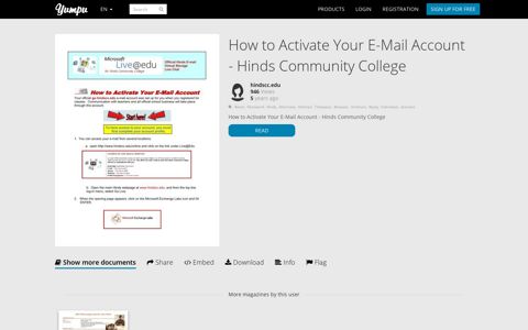 How to Activate Your E-Mail Account - Hinds Community ...