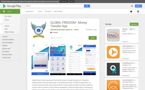 GLOBAL FREEDOM - Money Transfer App - Apps on Google ...