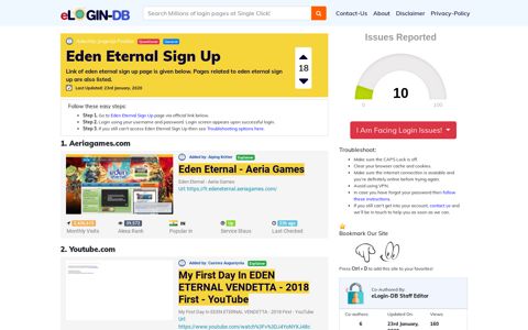 Eden Eternal Sign Up