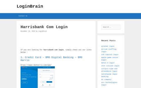 Harrisbank Com Credit Card - Bmo Digital Banking - Bmo Harris
