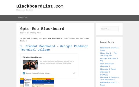 Gptc Edu Blackboard - BlackboardList.Com