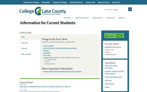 Current Student | College of Lake County