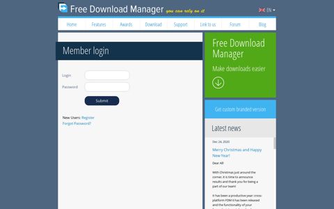Member login - Free Download Manager