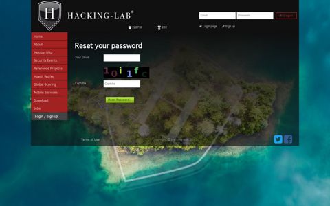 Password Lost : Hacking-Lab.com