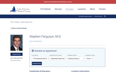 Ferguson, Stephen, M.D. | Doctors and Providers | Lake ...