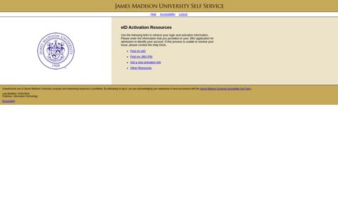 Applicant Self-Service - James Madison University