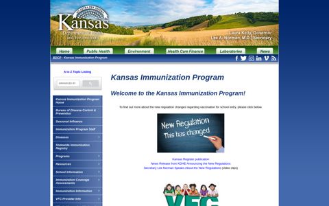 Kansas Immunization Program - Kansas Department of Health ...