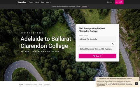 Adelaide to Ballarat Clarendon College - 4 ways to travel via ...