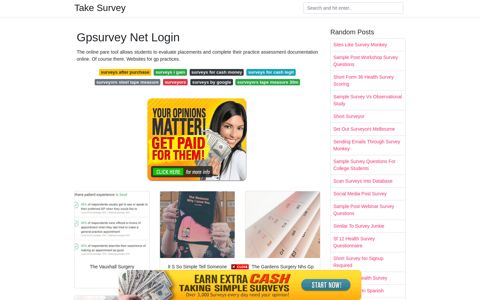 Gpsurvey Net Login - Take Survey