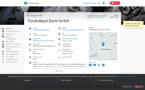 Fondsdepot Bank GmbH | Implisense