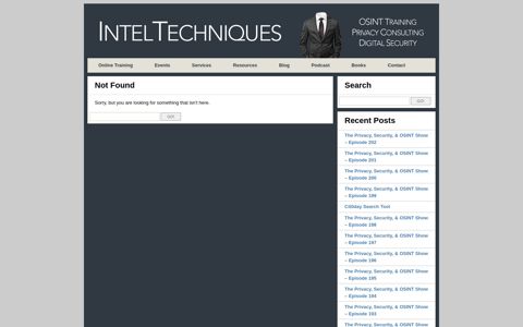 New OSINT Search Portal - IntelTechniques.com