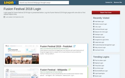 Fusion Festival 2018 Login - Loginii.com