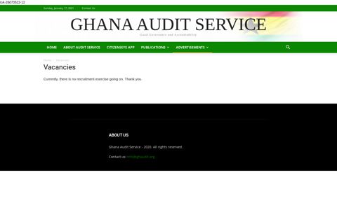 Vacancies - Ghana Audit Service