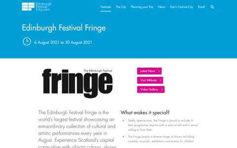 Edinburgh Festival Fringe - Edinburgh Festival City