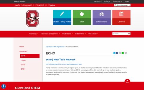 ECHO - Cleveland STEM High School