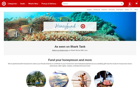 Honeymoon Funds : Registry - Target